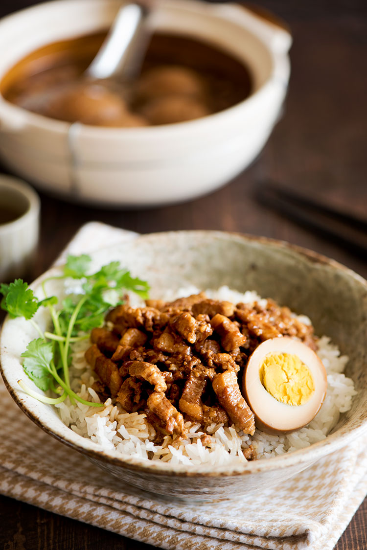 Taiwanese Braised Pork Over Rice Fan) | Curious Nut