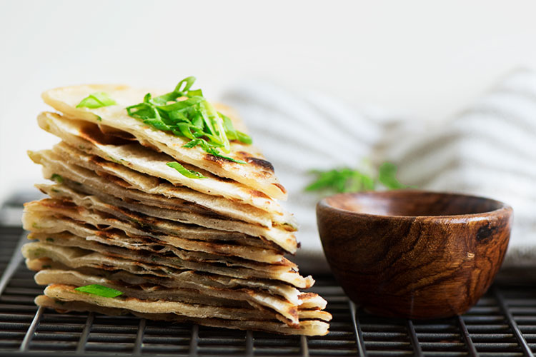 Taiwanese Scallion Pancake (crispy & flaky) | Curious Nut